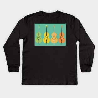 Double Bass Tropical Basses Kids Long Sleeve T-Shirt